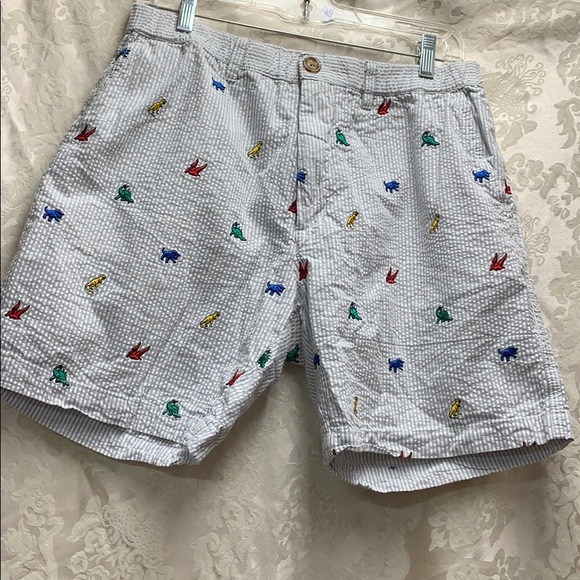 chubbies Other - chubbies Seersucker Retro Dinosaur Short Shorts 7”